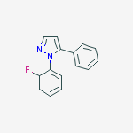 Structure of 1-(2-Fluorophenyl)-5-phenyl-1H-pyrazole
