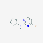 Structure of (4-Bromo-pyrimidin-2-yl)-cyclopentyl-amine