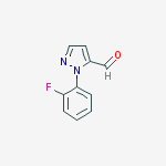 1-(2-Fluorophenyl)-1H-pyrazole-5-carbaldehyde结构式