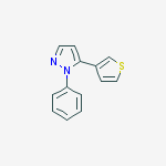 Structure of 1-Phenyl-5-(thiophen-3-yl)-1H-pyrazole
