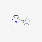 Structure of 1-Methyl-5-(thiophen-3-yl)-1H-pyrazole