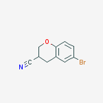 Structure of 6-bromo-3,4-dihydro-2h-chromene-3-carbonitrile