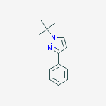 1-(tert-Butyl)-3-phenyl-1H-pyrazole结构式