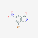 4-bromo-6-nitro-2,3-dihydroisoindol-1-one结构式