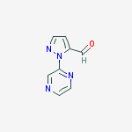 1-(Pyrazin-2-yl)-1H-pyrazole-5-carbaldehyde结构式
