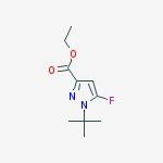 Structure of ethyl 1-tert-butyl-5-fluoropyrazole-3-carboxylate