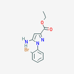Structure of Ethyl 5-amino-1-(2-bromophenyl)pyrazole-3-carboxylate