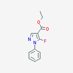 Structure of Ethyl 5-fluoro-1-phenylpyrazole-4-carboxylate