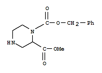 Structure of PIPERAZINE-1,2-DICARBOXYLIC ACID 1-BENZYL ESTER 2-METHYL ESTER