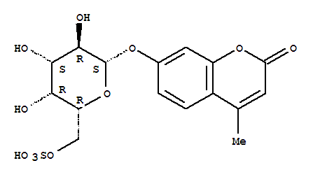 Structure of 4-Methylumbelliferylbeta-D-galactopyranoside-6-sulfatesodiumsalt