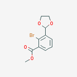 Structure of Methyl 2-bromo-3-(1,3-dioxolan-2-yl)benzoate