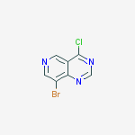 Structure of 8-BROMO-4-CHLOROPYRIDO[4,3-D]PYRIMIDINE