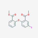 Structure of 5-lodo-2-(2-Methoxycarbonyl-phenoxy)-benzoic acid Methyl ester