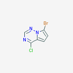 Structure of 7-Bromo-4-chloropyrrolo[2,1-f][1,2,4]triazine