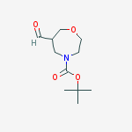 tert-butyl 6-formyl-1,4-oxazepane-4-carboxylate结构式