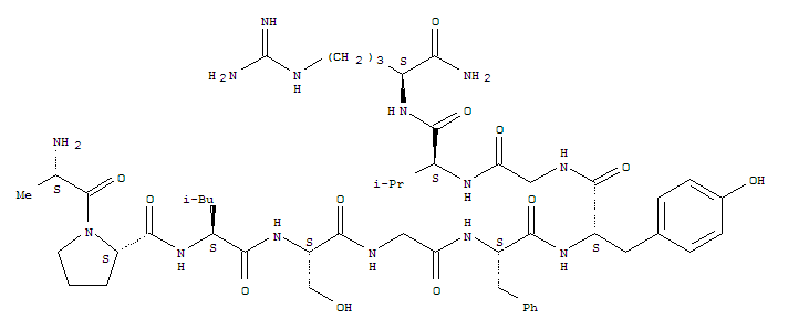 Chemical structure of locustatachykinin II