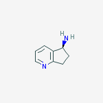 (5S)-5,6,7-trihydrocyclopenta[1,2-B]pyridine-5-ylamine结构式
