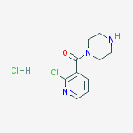 Structure of (2-Chloro-pyridin-3-yl)-piperazin-1-yl-Methanone hydrochloride