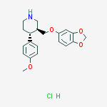 Structure of rac-trans-4-Desfluoro-4-methoxy Paroxetine Hydrochloride