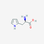 (R)-2-Amino-3-(1H-pyrrol-2-yl)propanoic acid结构式