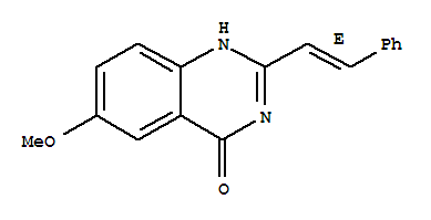 Structure of 6-methoxy-2-styrylquinazolin-4(3H)-one