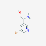 Structure of 2-amino-2-(5-bromopyridin-3-yl)ethanol