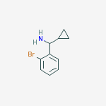 (2-Bromophenyl)(cyclopropyl)methanamine结构式