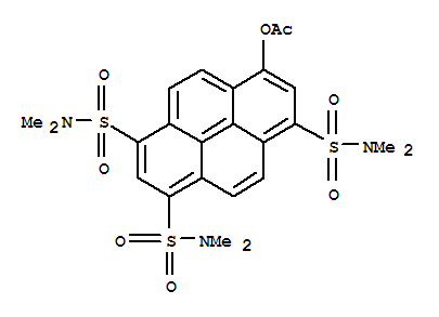 Structure of 8-ACETOXY-N,N,N,N,N,N-HEXAMETHYLPYRENE-1,3,6-TRISULFONAMIDE