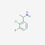 Structure of 1-(2-chloro-3-fluorophenyl)ethanamine