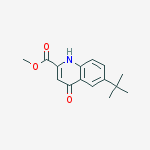Structure of Methyl 6-(2-methyl-2-propanyl)-4-oxo-1,4-dihydro-2-quinolinecarbo Xylate