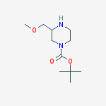 Structure of 1-Boc-3-(methoxymethyl)piperazine