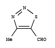 Structure of 1,2,3-Thiadiazole-5-carboxaldehyde,4-methyl-