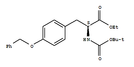 Structure of 3-(4-BENZYLOXY-PHENYL)-2-TERT-BUTOXYCARBONYLAMINO-PROPIONIC ACID ETHYL ESTER
