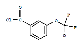 Structure of 2,2-Difluoro-1,3-benzodioxole-5-carbonyl chloride