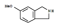 5-甲氧基-2,3二氢-1H吲哚结构式