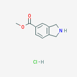 Structure of METHYL ISOINDOLINE-5-CARBOXYLATE HYDROCHLORIDE