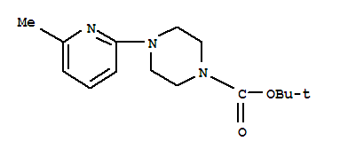 Structure of 4-BOC-1-(6-METHYL-2-PYRIDYL)PIPERAZINE