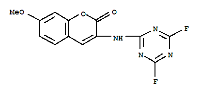 Structure of 3-(4,6-Difluortriazinylamino)-7-methoxycoumarin