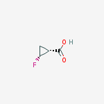 Structure of (1R,2R)-2-fluorocyclopropanecarboxylic acid