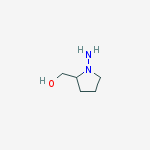Structure of 2-Pyrrolidinemethanol, 1-amino-, (2S)-