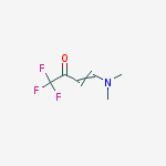 Structure of 3-Buten-2-one, 4-(dimethylamino)-1,1,1-trifluoro-, (3E)-