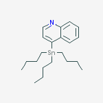 Structure of 4-(Tributylstannyl)quinoline