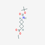 Structure of ethyl 6-{[(tert-butoxy)carbonyl]amino}spiro[3.3]heptane-2-carboxylate