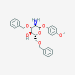 Structure of 4-METHOXYPHENYL 2-AMINO-3,6-DI-O-BENZYL-2-DEOXY-BETA-D-GLUCOPYRANOSIDE