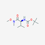 Structure of (S)-2-(BOC-AMINO)-N-METHOXY-N,3-DIMETHYLBUTANAMIDE