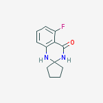 Structure of 5-Fluorospiro[1,2,3,4-tetrahydroquinazoline-2,1'-cyclopentane]-4-one