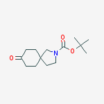 Structure of tert-butyl 8-oxo-2-azaspiro[4.5]decane-2-carboxylate