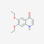 6,7-diethoxy-1H-quinolin-4-one结构式