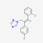 1-[(Z)-3-(2-氯苯基)-2-(4-氟苯基)丙-2-烯基]-1,2,4-三唑结构式