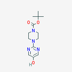 Structure of tert-butyl 4-(5-hydroxypyrimidin-2-yl)piperazine-1-carboxylate